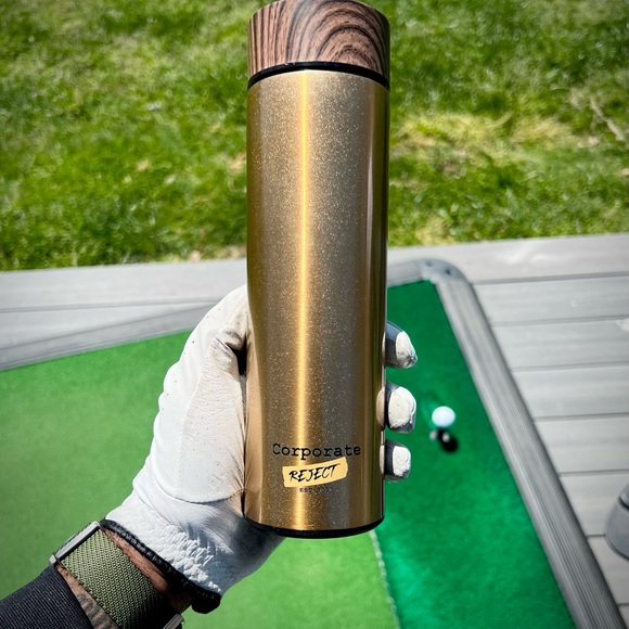 Corporate Reject Water Bottle - Gold - Picture 2 of 2